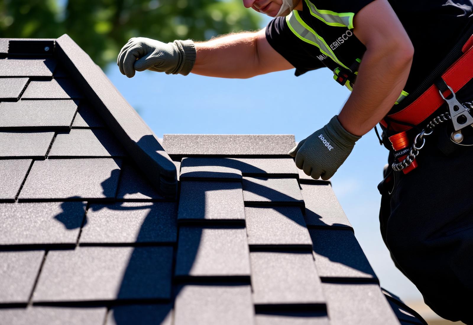 Weather Tight Roofing crew installing architectural shingles